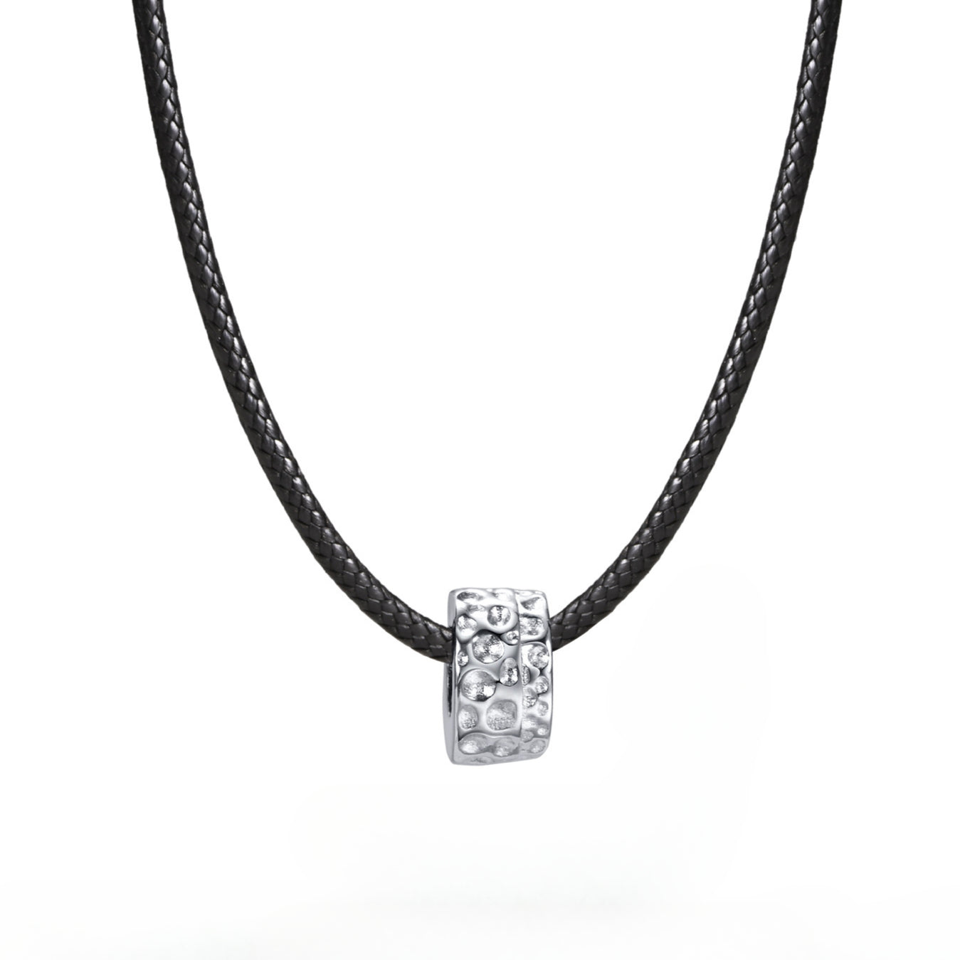 Cross-Border Stainless Steel Hammer Ring Pendant Necklace for Men