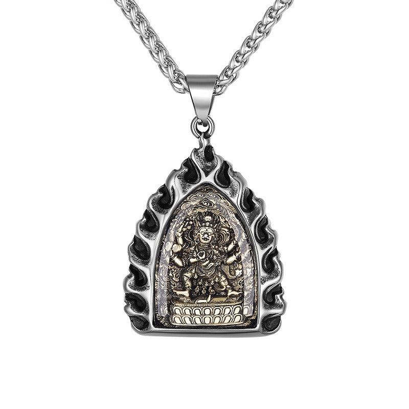Steel Necklace – Elegant Thai Amulet