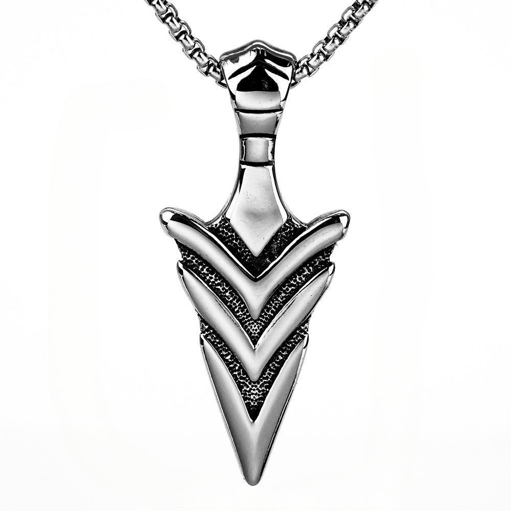 Cross-Border Viking Spear Arrow Pendant Jewelry for Men