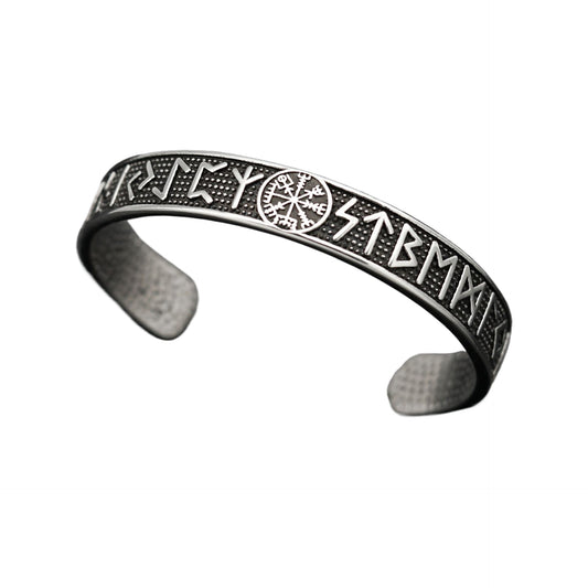 Steel Bracelet - Vintage Nordic Odin Rune Triangular Knot