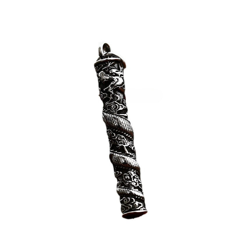 Titanium Steel Retro Dragon Pendant for Men - Wholesale Stainless Steel Jewelry