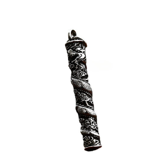 Titanium Steel Retro Dragon Pendant for Men - Wholesale Stainless Steel Jewelry