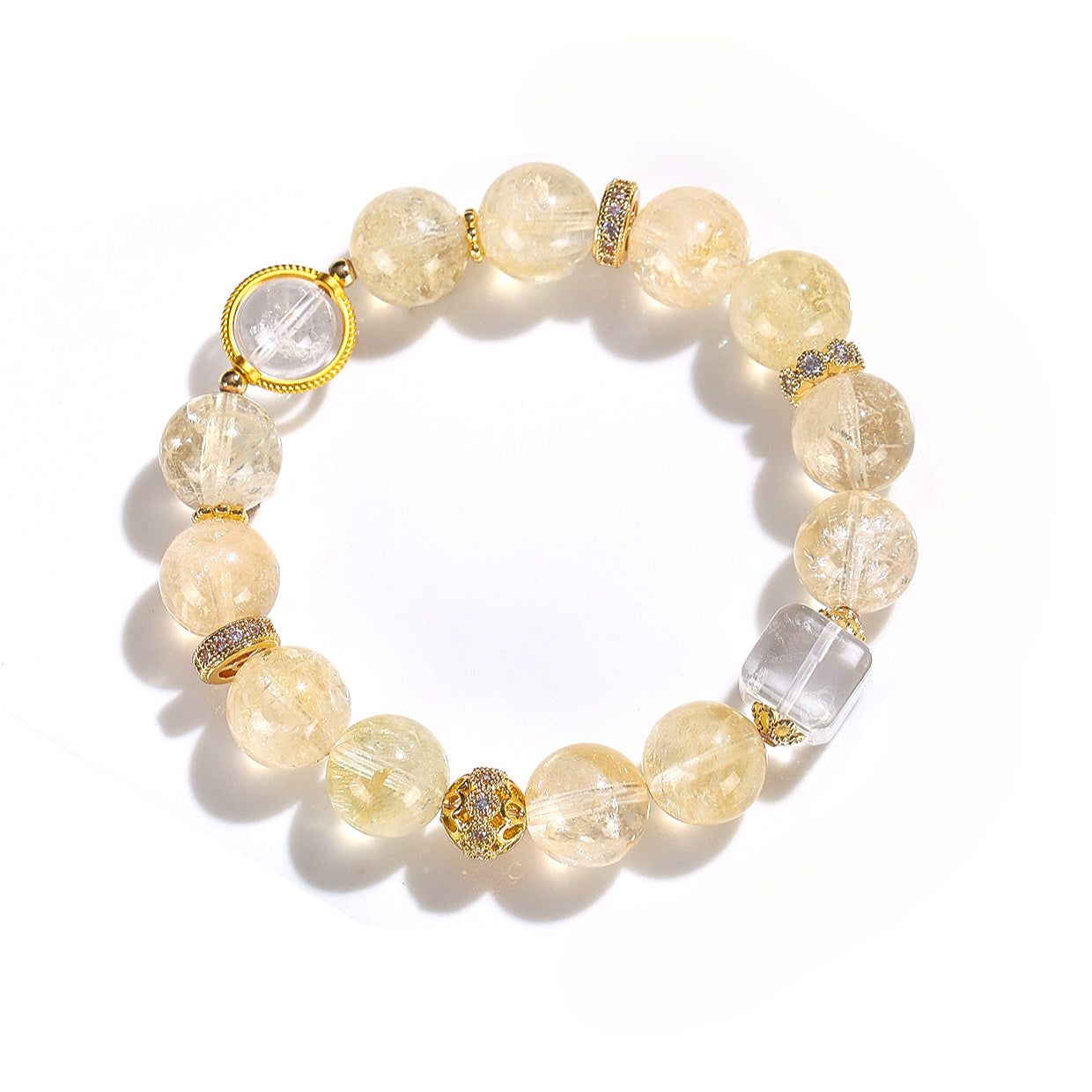 Planderful Fortune's Favor Bracelet – Elegant White Crystal Design