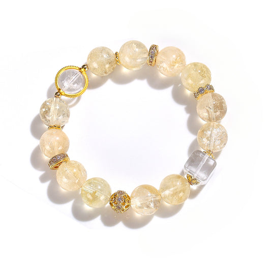 Planderful Fortune's Favor Bracelet – Elegant White Crystal Design
