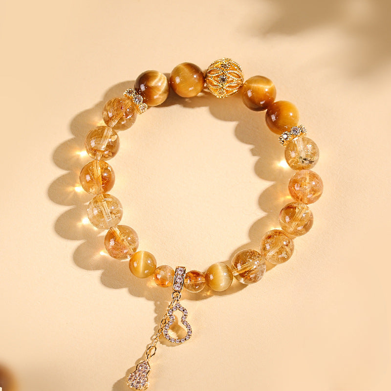 Planderful Fortune's Favor Bracelet – Hand-Woven Gemstone Design
