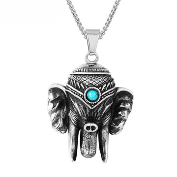 Elephant Pendant Necklace Titanium Steel Durable Unisex Jewelry By Planderful Everyday Genie