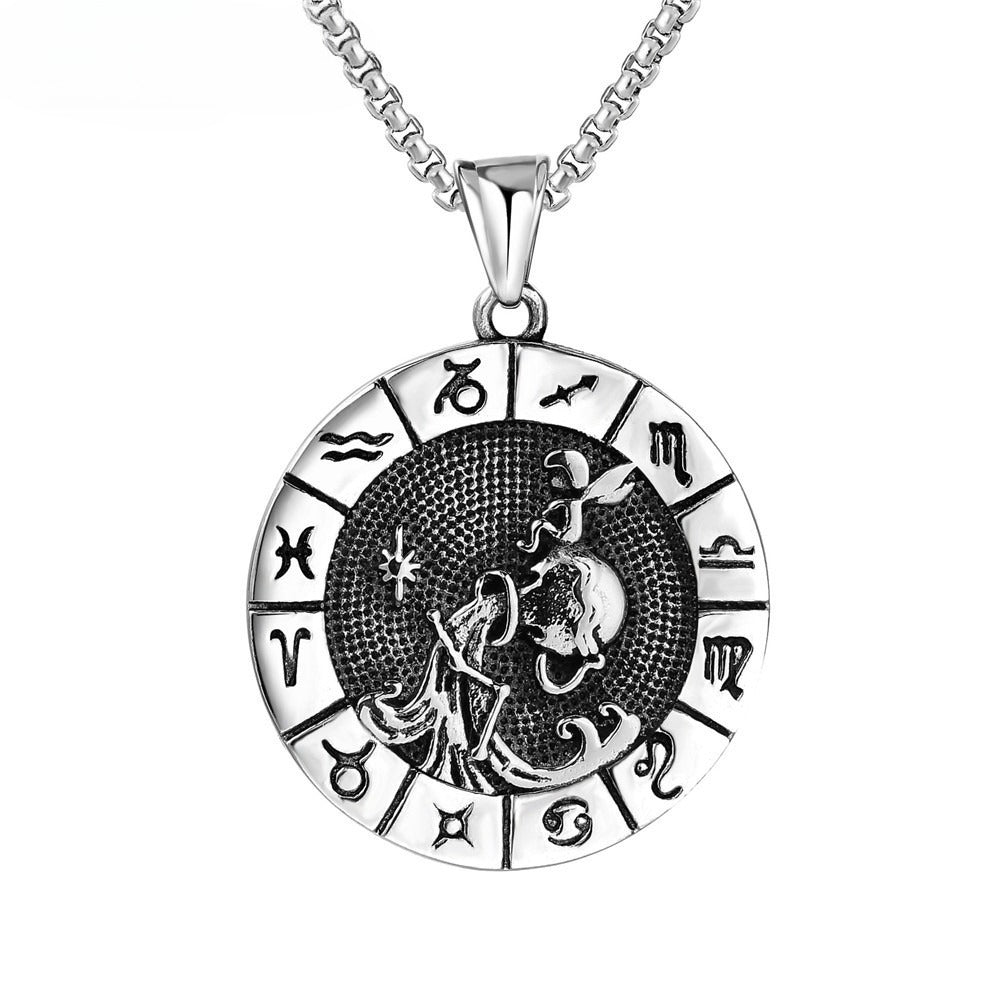 Constellations Pendant Titanium Steel Unisex Protection Statement Planderful Everyday Genie Gift