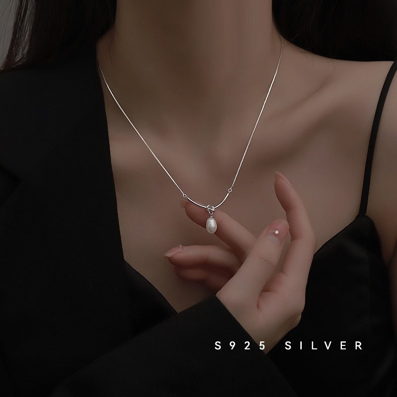 S925 Sterling Silver Freshwater Pearl Necklace