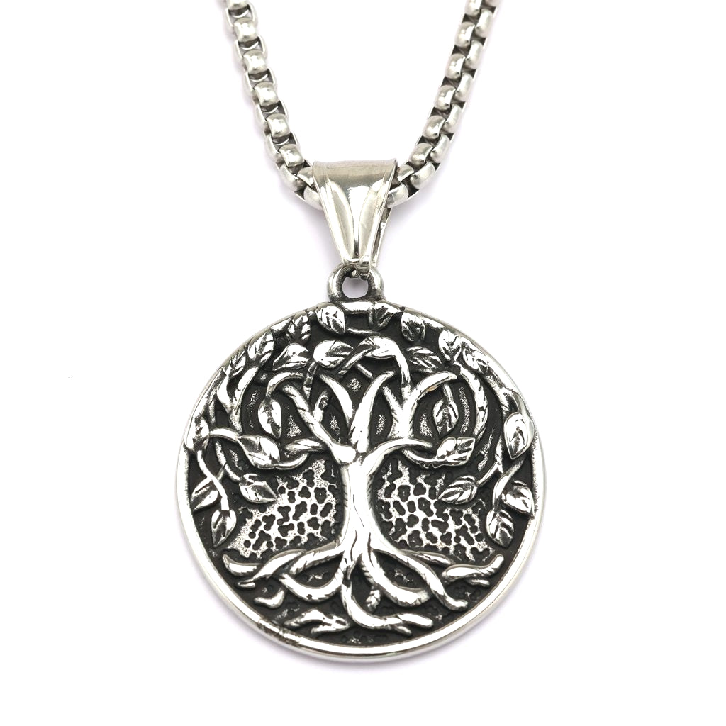 Planderful Unisex Tree of Life Pendant Necklace Retro