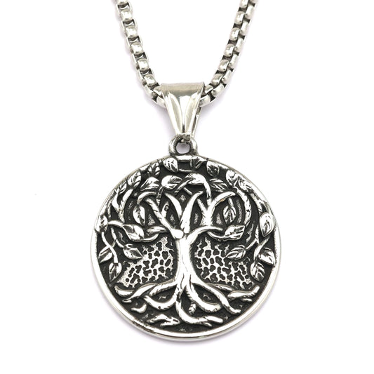 Planderful Unisex Tree of Life Pendant Necklace Retro