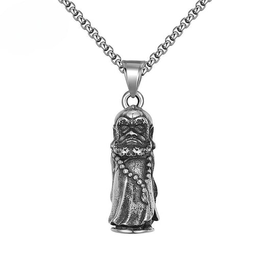 Steel Necklace - Vintage Men's Chinese Ethnic Style