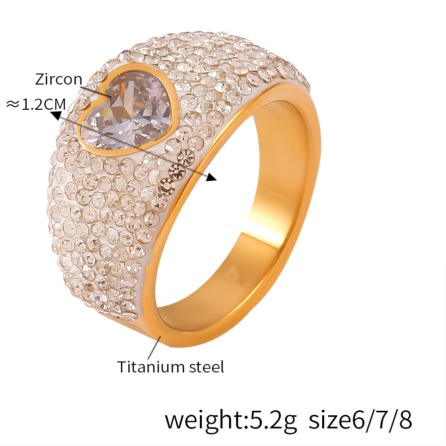 Gypsy Glow Pearl Titanium Steel Ring