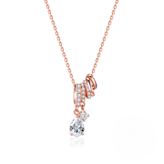 Korean Version 925 Sterling Silver Women's Pendant Necklace