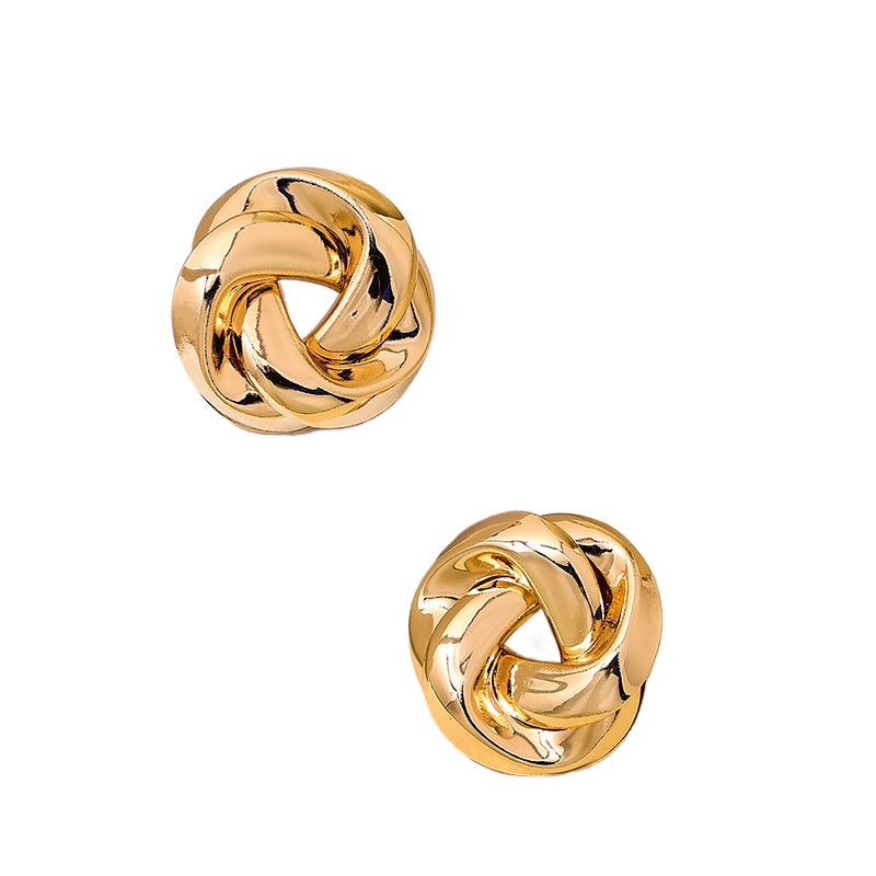 Planderful Vienna Verve Earrings – Retro Twisted Design