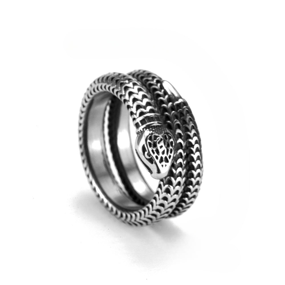 European And American Style Fashion Ring Snake Design For Men