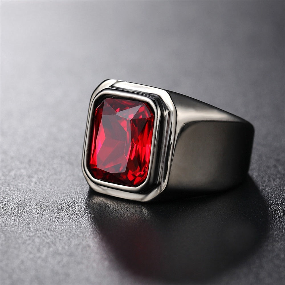 Planderful Zircon Titanium Steel Ring For Men And Women Unisex Smooth Surface Protection Statement