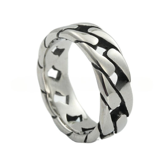 European And American Jewelry Titanium Steel Chain Ring