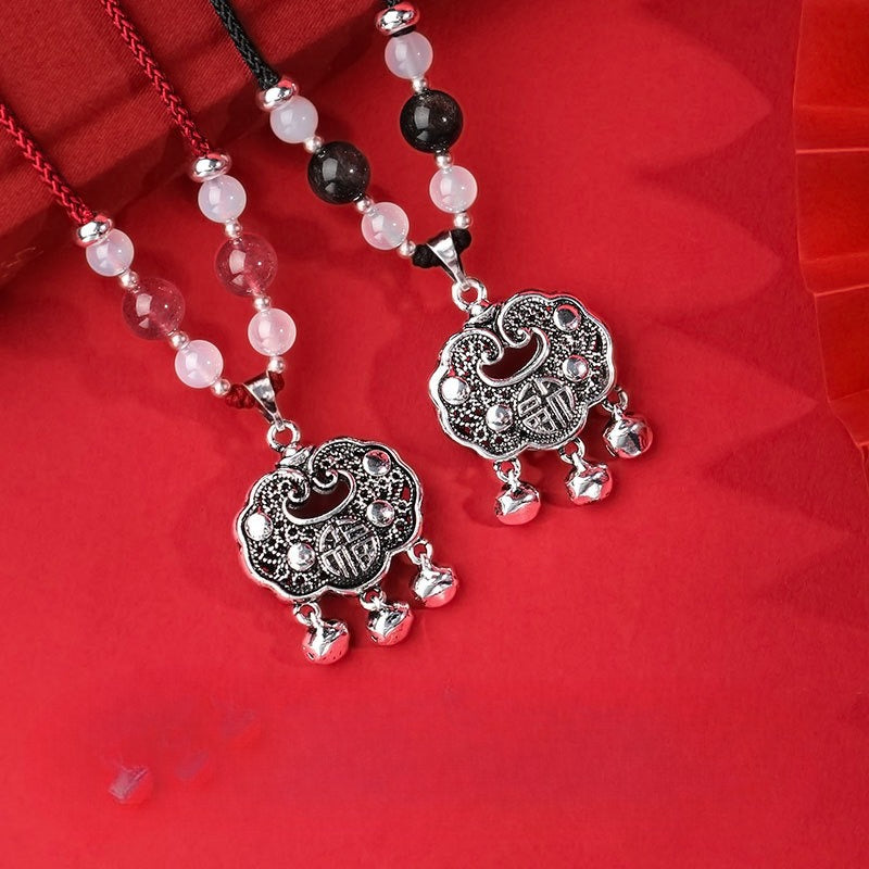 Peace Lock Pendant Necklace