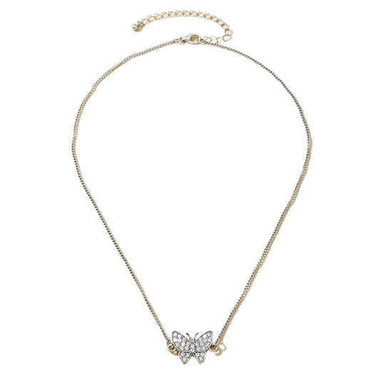 Planderful Vienna Verve Necklace – Sparkling Butterfly Pendant Design