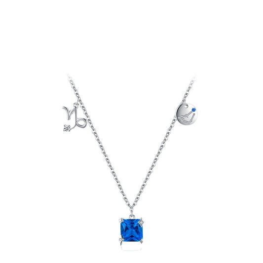 Capricorn Zodiac Sterling Silver Necklace - Elegant, Versatile, and Trendy