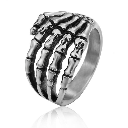 Halloween Ghost Claw Titanium Steel Ring for Men