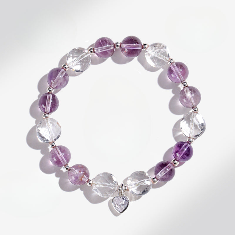 Planderful Fortune's Favor Bracelet – Irregular Oval Amethyst with Butterfly Tassel