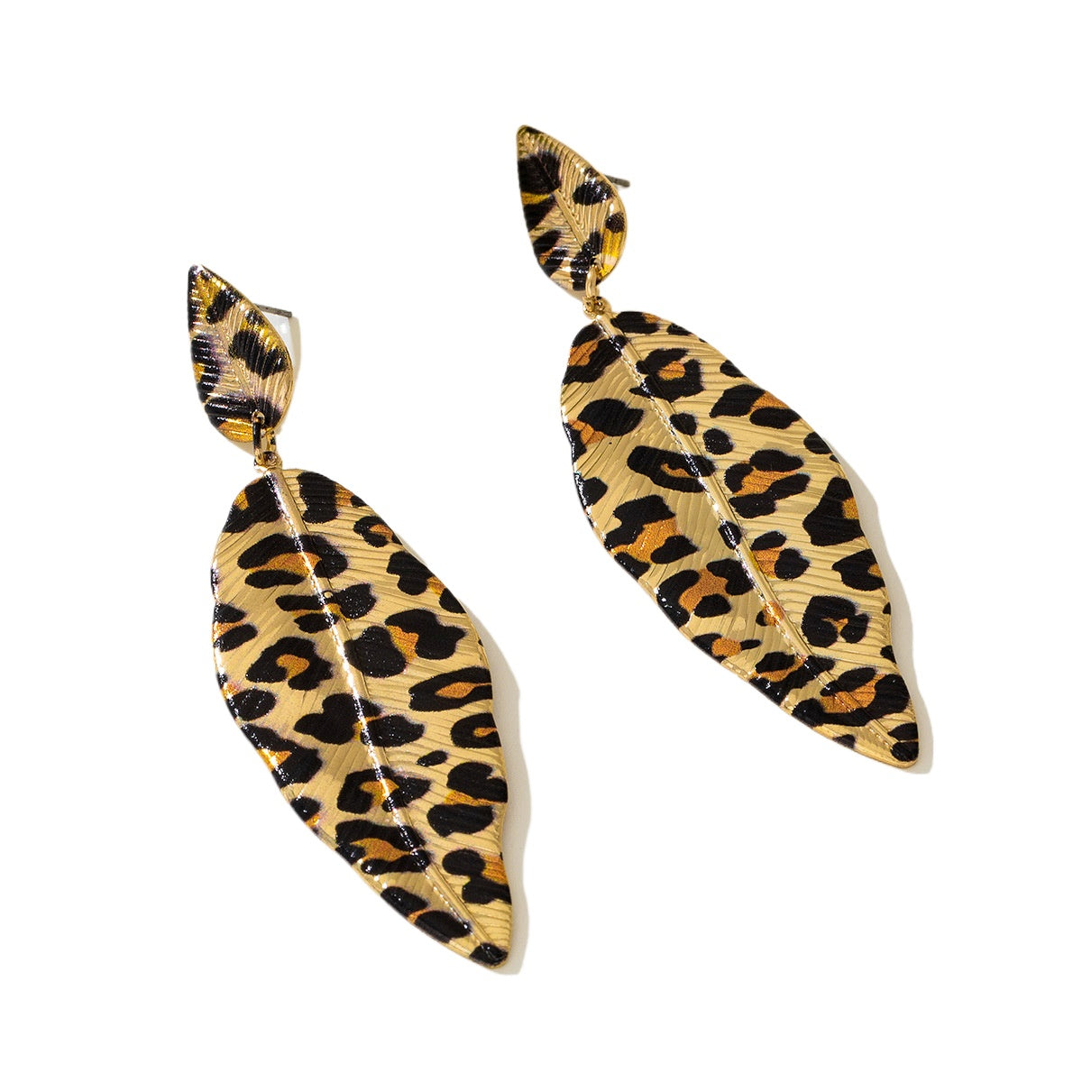 Planderful Vienna Verve Earrings – Exaggerated Metal Leaves Design