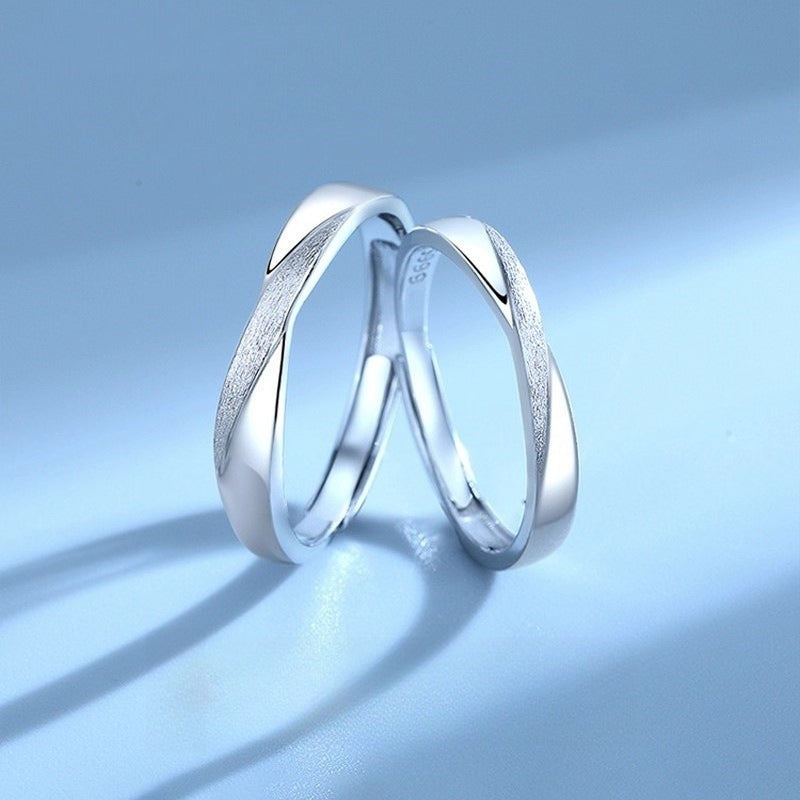 Planderful Sterling Twin Knot Couple Ring For Girlfriend