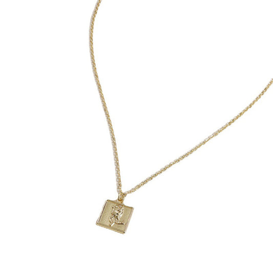 Simple Metal Rose Necklace - Exquisite Cross-Border Fashion Jewelry