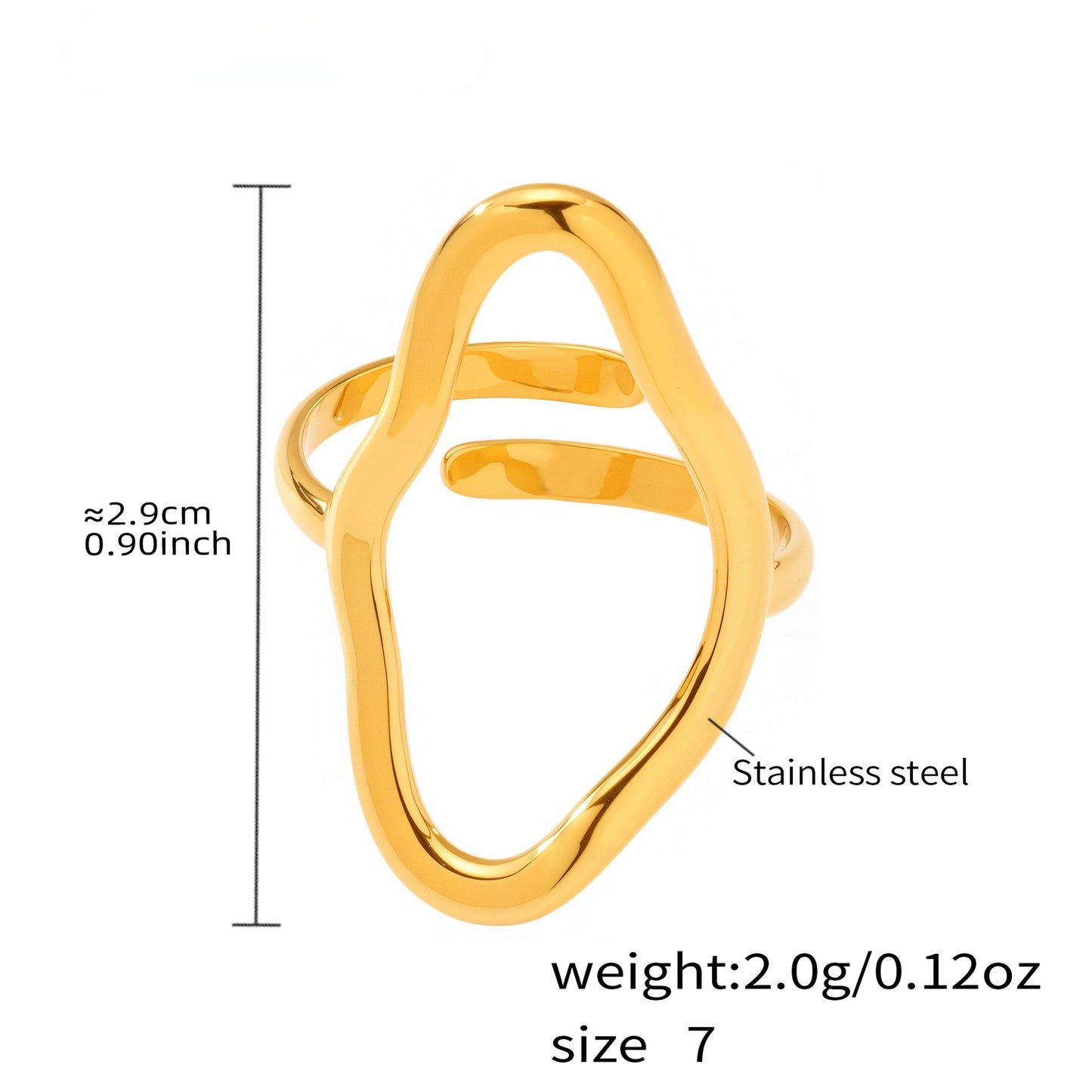 Planderful Geometric Open Ring For Fashion Lovers Bold