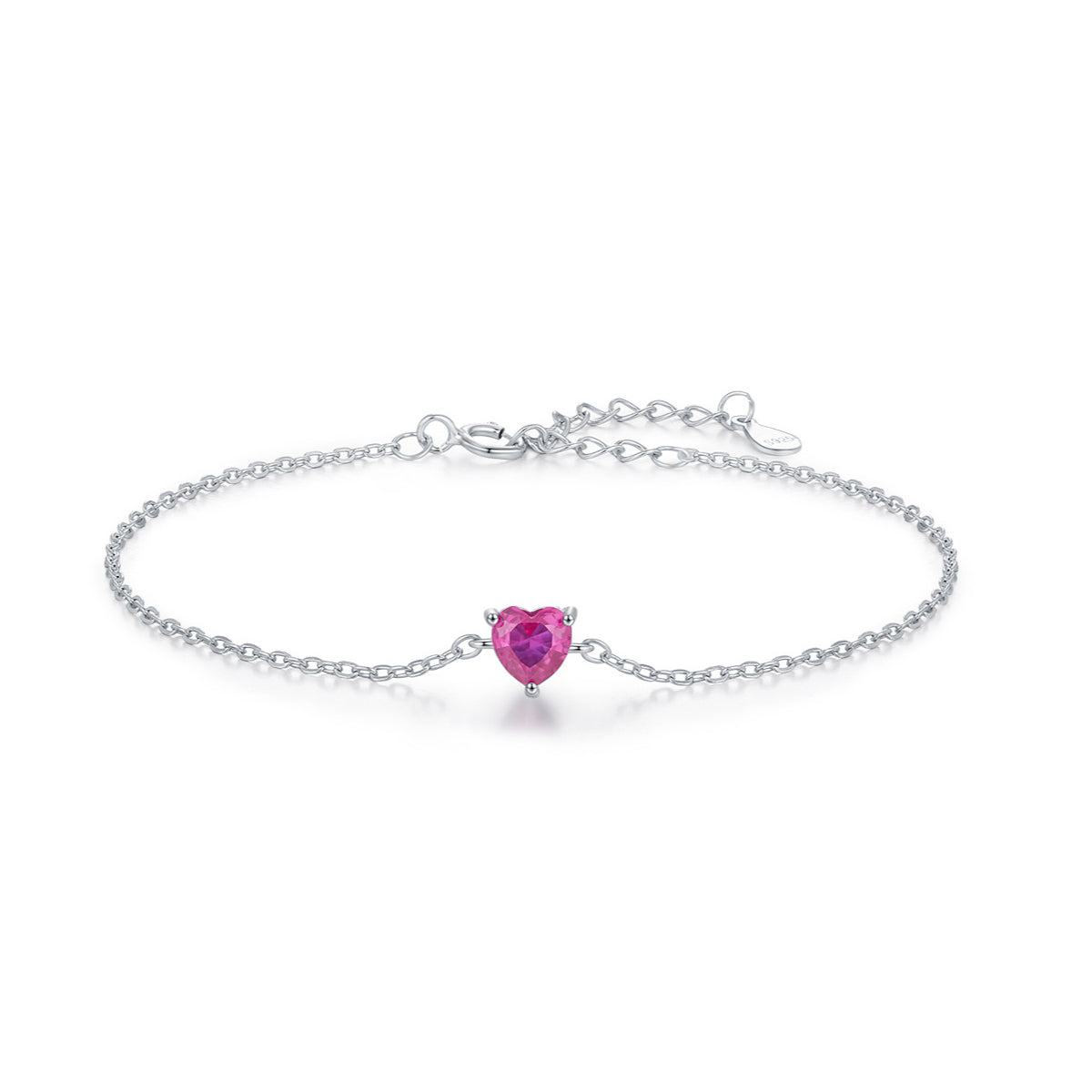 Planderful Everyday Genie Bracelet – Elegant Rose Red Heart Design