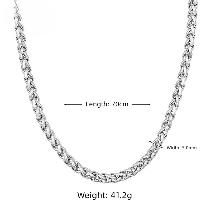 Customizable Stainless Steel Men's Pendant Necklace