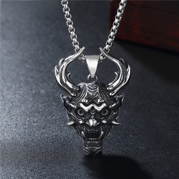 Dragon Horn Monster Titanium Steel Necklace for Men