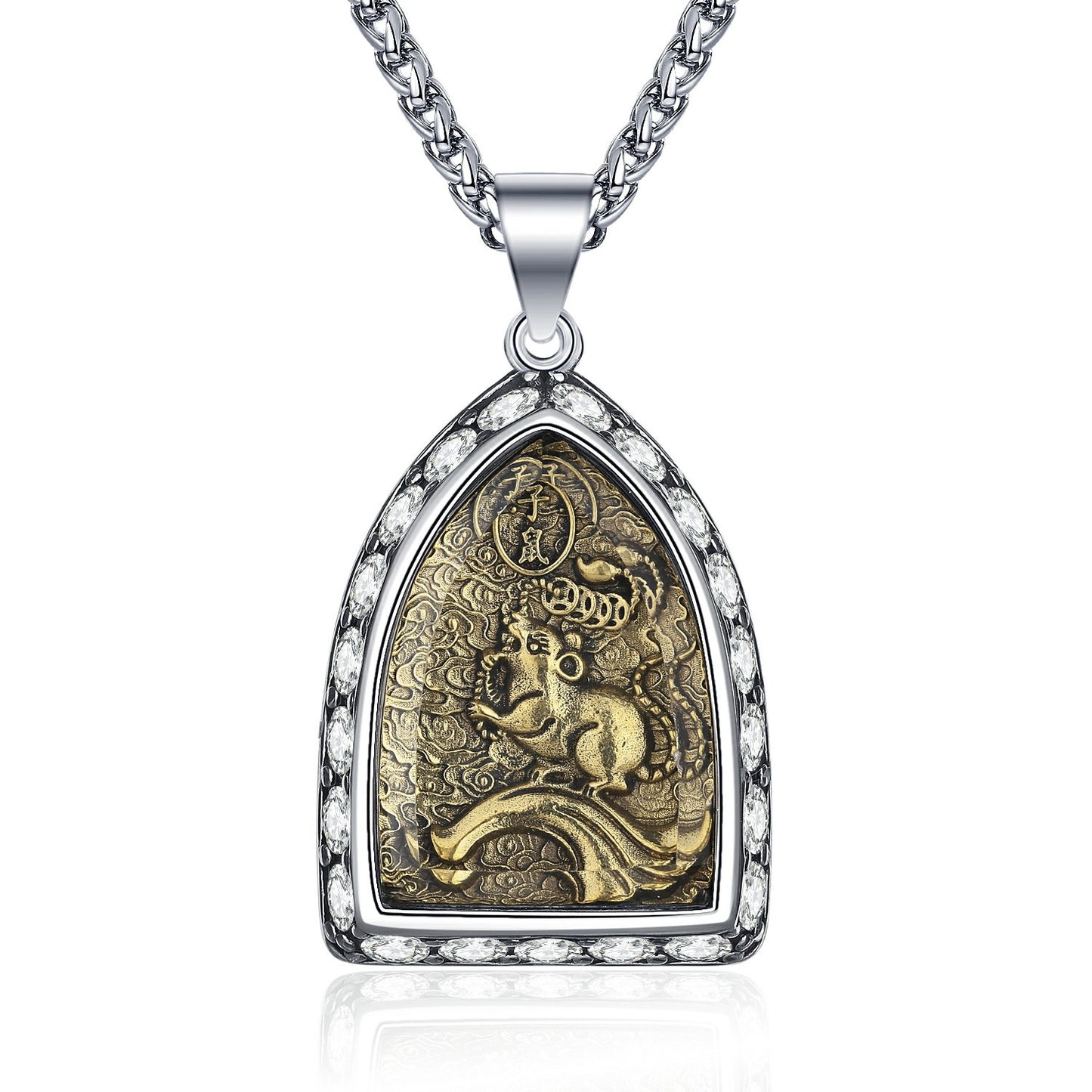 Steel Necklace – Luxury Zodiac Amulet Pendant
