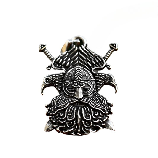 Retro Viking Pirate Double Eagle Titanium Steel Pendant for Men - Wholesale Availability