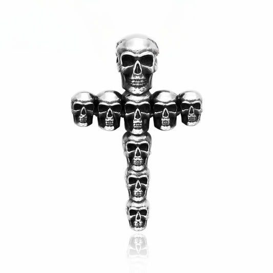 Dominant Skull Titanium Steel Pendant for Men - Cross-Border Foreign Trade Retro Design