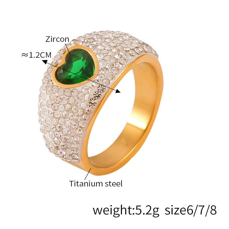Gypsy Glow Pearl Titanium Steel Ring