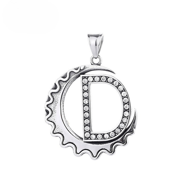 Letter Diy Stainless Steel Pendant Necklace