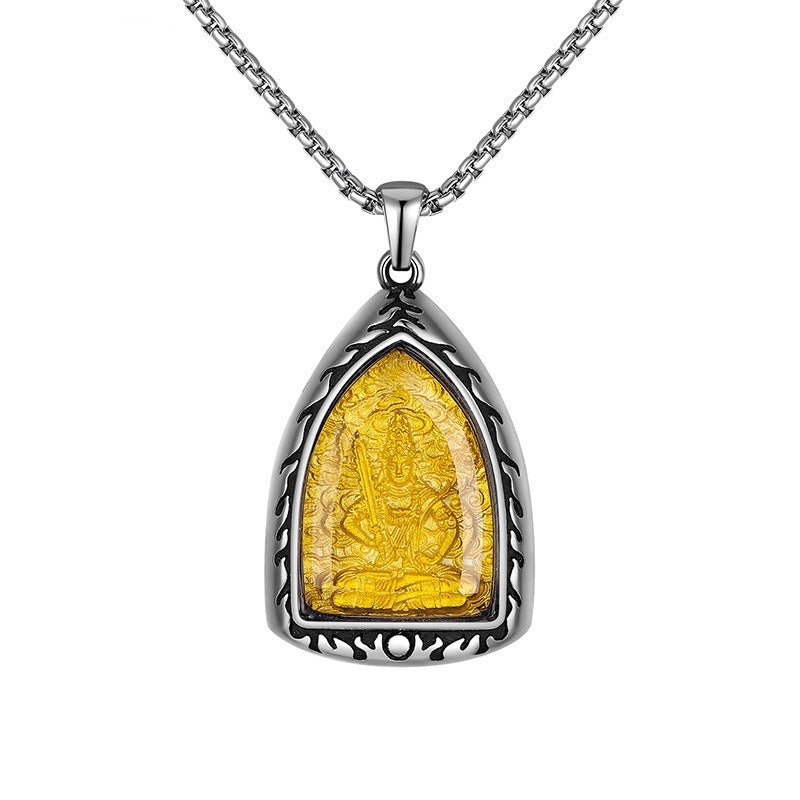 Steel Necklace – Elegant Chinese Zodiac Pendant