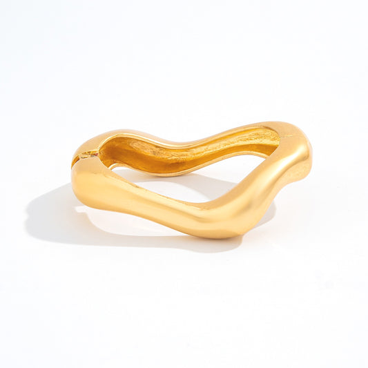 Open Cuff Statement Metal Alloy Bracelet Planderful Vienna Verve For Women European American Style