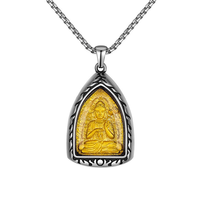 Steel Necklace – Elegant Chinese Zodiac Pendant