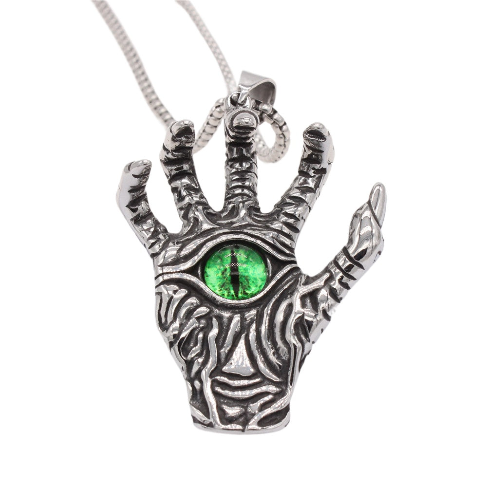 Devil Claws Eye Pendant For Men Unisex Bold Protection Necklace Planderful European And American Retro Style