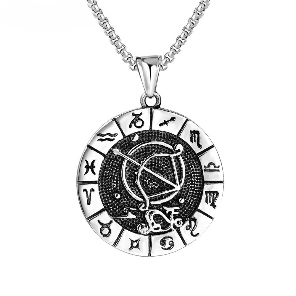 Constellations Pendant Titanium Steel Unisex Protection Statement Planderful Everyday Genie Gift