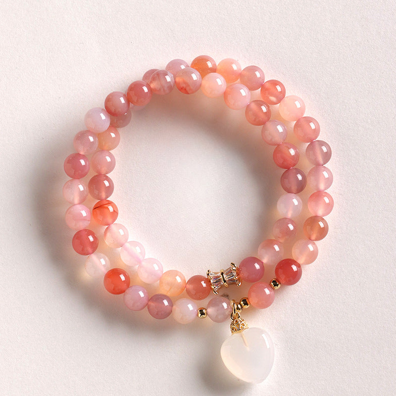 Planderful Fortune's Favor Bracelet – Elegant Agate Love Beads