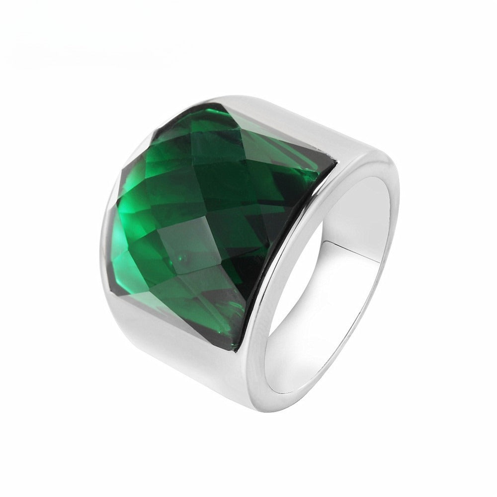 Zircon Titanium Steel Ring Unisex Fashion Statement For Him And Her By Planderful Everyday Genie