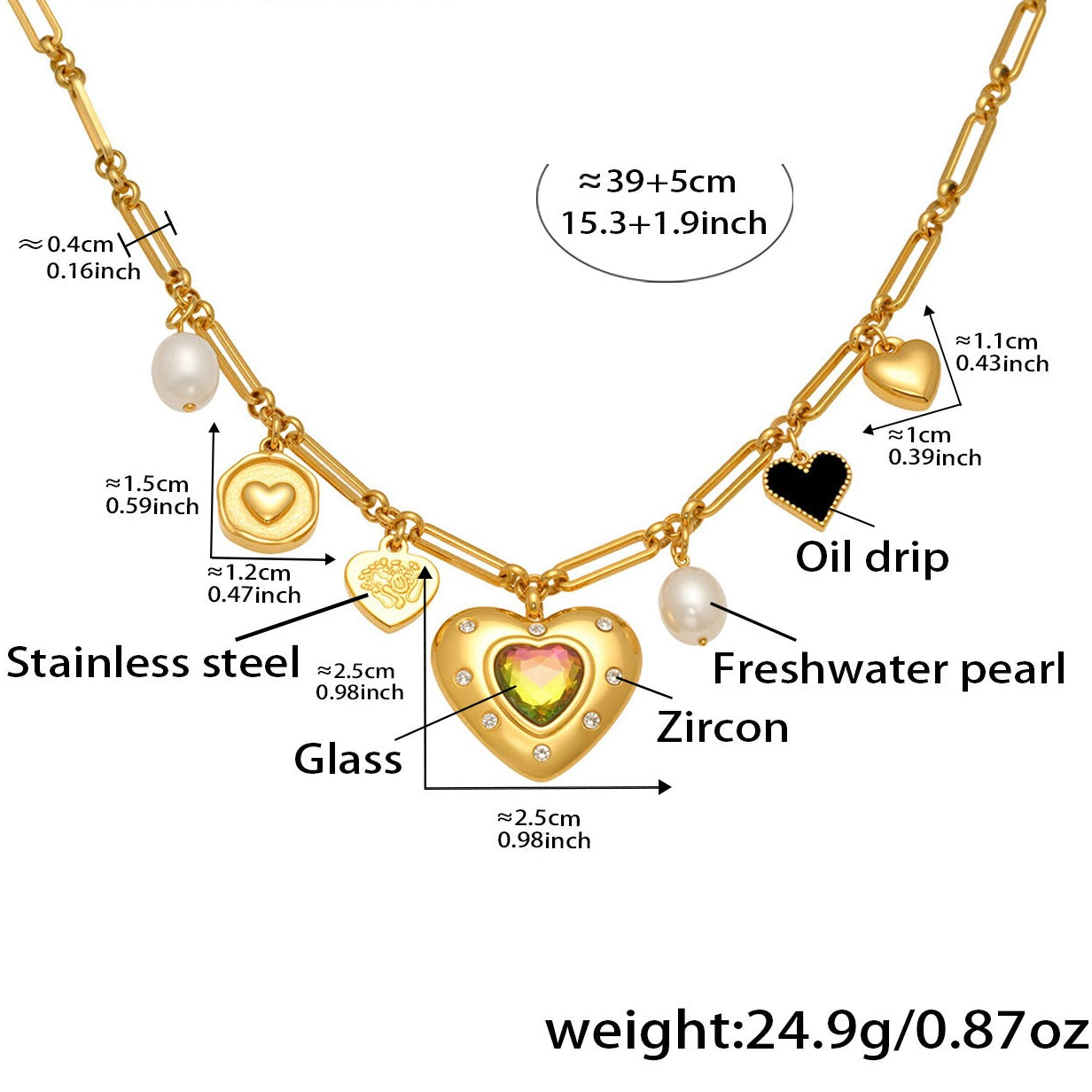 Planderful Everyday Genie For Women Zircon Necklace Pearl