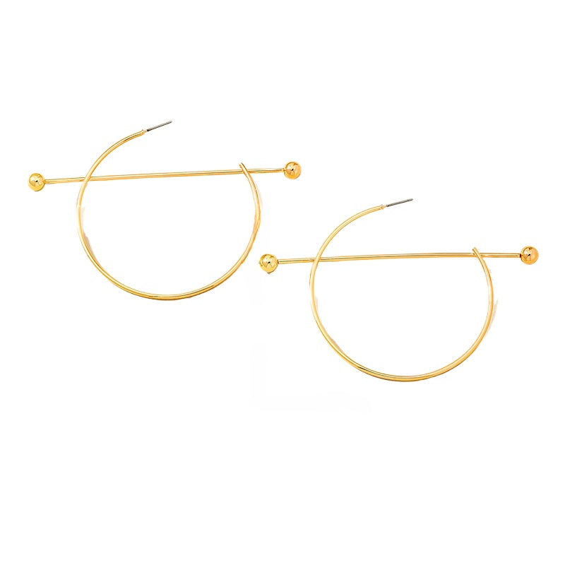 Planderful Vienna Verve Earrings – Creative Circular Metal Design
