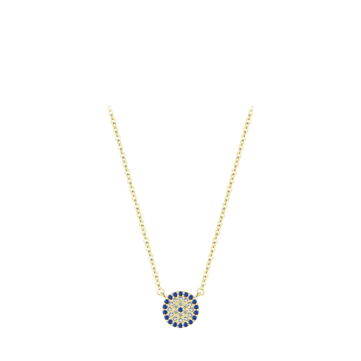 925 Sterling Silver Blue Eye Turquoise Necklace