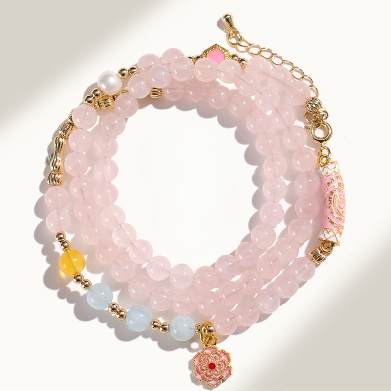 Planderful Fortune's Favor Bracelet – Elegant Aquamarine Crystal Design