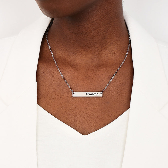 Chic Metal Alphabet Initial Necklace for Stylish Moms